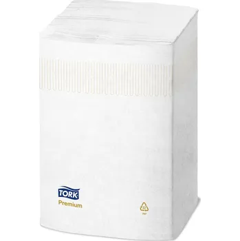 Papírový ubrousek 15840 Ubrousky Tork Premium do zásobníku Interfold, 2 vrstvy, 8 x 500 ks, bílá, N4