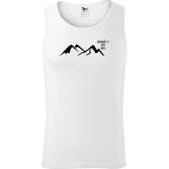 Krkonoše v mém srdci - Tílko pánské Core - S ( Bílá )