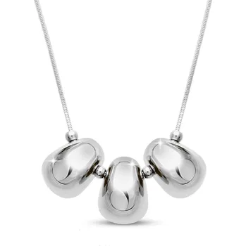 Náhrdelník biju Dámský náhrdelník s oválnými kuličkami 2067