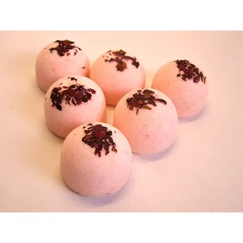 Ruční mýdlárna Šumivé bomby do koupele s růží