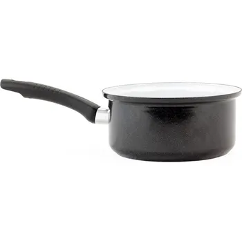 Hrnec BELIS Sfinx Smaltovaný rendlík s držadlem ø 16 cm - 1.4 l - STANDARD černý
