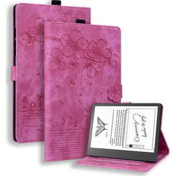 Pouzdro na tablet VSECHNONAMOBIL 75663 ART FLOWER Zaklápěcí pouzdro Amazon Kindle Scribe 2022 růžové