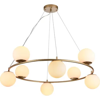 Světla a lustry REDO GROUP Designový lustr na lanku Redo 01-3159 BOWLING / 8xE14