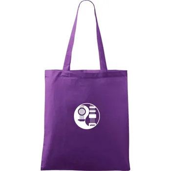 Kytary jin jang - Taška bavlněná - 42 x 38 cm ( Fialová )