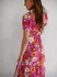 Dámské šaty Fasardi Letní šaty s květinovým vzorem 0595 růžové