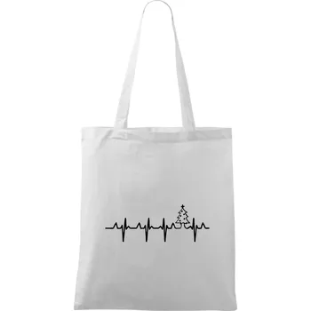 Nákupní taška EKG Vánoční stromek - Taška bavlněná - 42 x 38 cm ( Bílá )