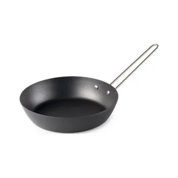 Kempingové nádobí GSI Outdoors Carbon Steel Frypan 263 mm Černá pánev