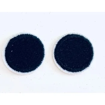 Vyšívané oči černé 2cm (1pár)