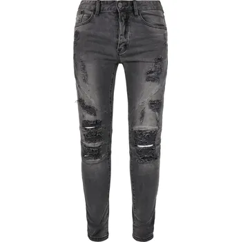 Pánské džíny Pánské džíny Paneled černé CS šedá 2576152