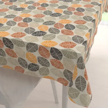 ubrus Dekorační obdélníkový ubrus PML-072 Podzimní listy na krémovém 50x100 cm