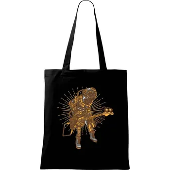 Nákupní taška Steampunk rocker - Taška bavlněná - 42 x 38 cm ( Černá )