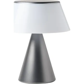 Lampička Lexon, LED lampa Luma XL tmavostříbrná - Formadore