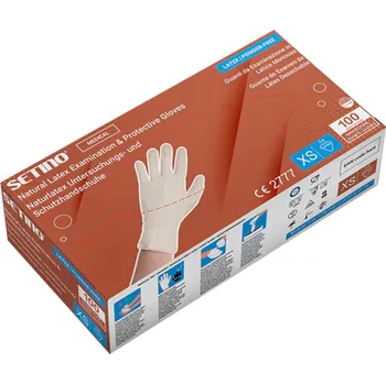 Vyšetřovací rukavice Rukavice latexové bez pudru Setino 100ks velikost: L