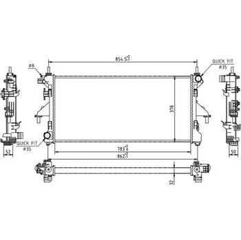 Chladič motoru Chladič, chlazení motoru HART 611 191