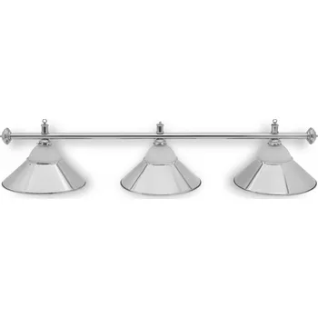 Kulečníková lampa Lampa CLUB 3 kov / sklo silver