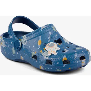 Chlapecké pantofle COQUI BIG FROG PRINTED Niagara Blue Space + Amulet 28/29