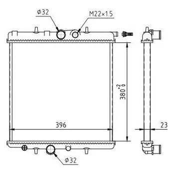 Chladič motoru Chladič, chlazení motoru HART 605 912