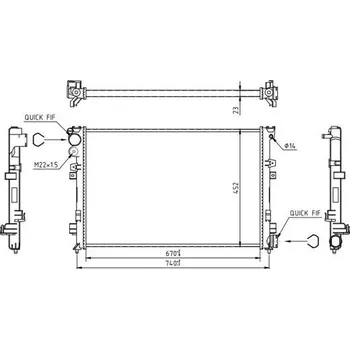 Chladič motoru Chladič, chlazení motoru HART 605 935
