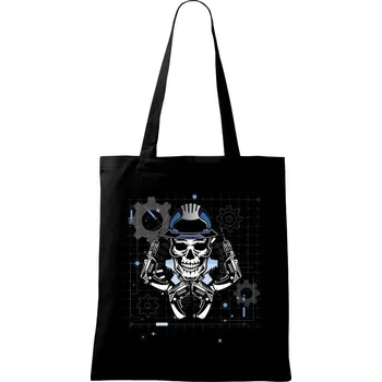 Lebka domácí kutil - Taška bavlněná - 42 x 38 cm ( Černá )