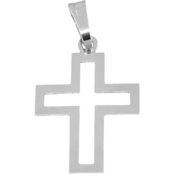 Přívěsek sZlato.cz 3511 Zlatý přívěs kříž z bílého zlata 0,43g