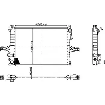 Chladič motoru Chladič, chlazení motoru HART 612 373