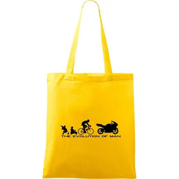 Nákupní taška Evolution of man (supersport) - Taška bavlněná - 42 x 38 cm ( Žlutá )