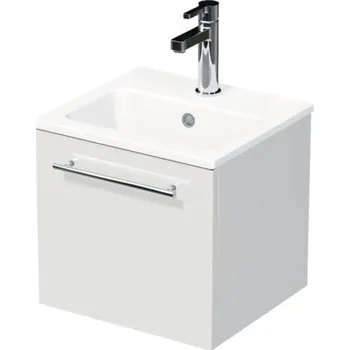 Koupelnový nábytek Koupelnová skříňka s umyvadlem Intedoor BOX MINI bílá vysoce lesklá 40 x 37,5 x 36 cm BOX MINI 40 1Z