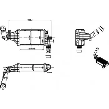 Chladič motoru Chladič turba HART 612 715