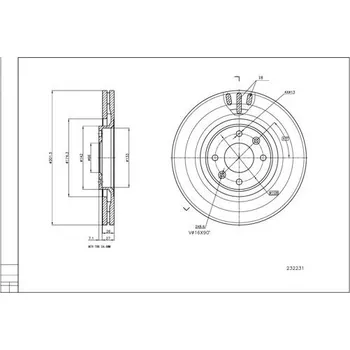 Brzdový kotouč Brzdový kotouč HART 232 231
