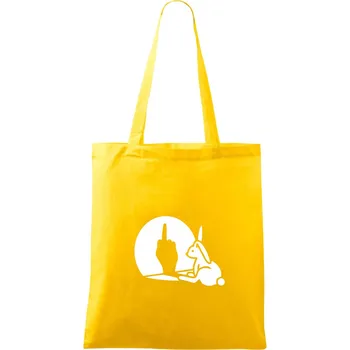 Zajíc stín fuck - Taška bavlněná - 42 x 38 cm ( Žlutá )