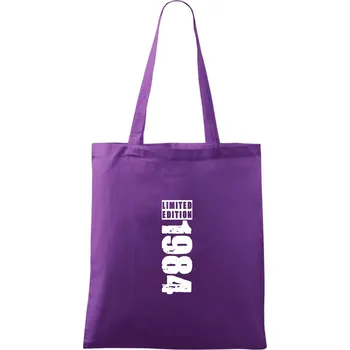 Limited edition 1984 pruh - Taška bavlněná - 42 x 38 cm ( Fialová )