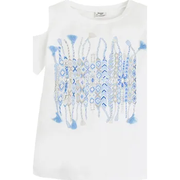 Chlapecké tričko Triko MAYORAL bílé TŘÁSNĚ - 8 let (128)