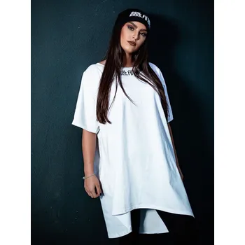 Dámská tunika Dámská prodloužená tunika VSB CLAUDIE dark future bílá, VELIKOST S/M