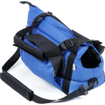 Taška pro psa a kočku Iridog Taška pro psy CARRIE no.1 modrá s černou v19 x š16 x d30 cm