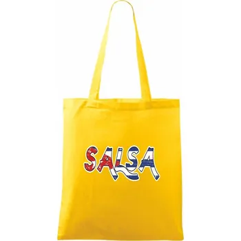 Salsa vlajka - Taška bavlněná - 42 x 38 cm ( Žlutá )