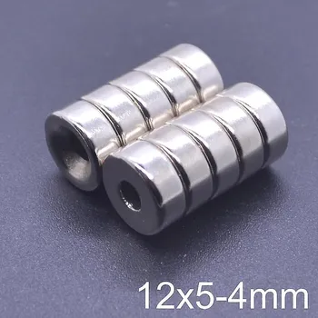 Dekorativní magnet Neodymový magnet 12x5-4 s dírou N35