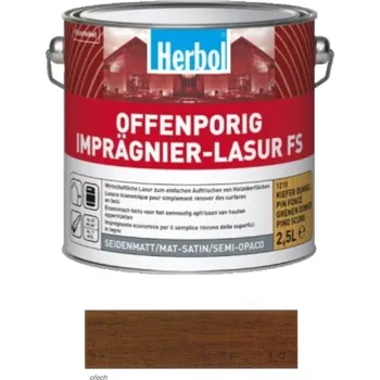 Lak na dřevo Herbol lazura Offenporig Imprägnier-Lasur FS - ořech Velikost balení:: 2,5 l + Dárek: Míchátko na barvu ZDARMA