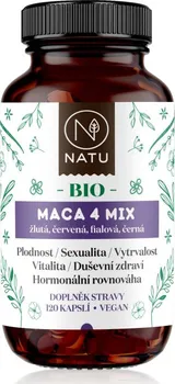 Přírodní produkt Natu Maca 4 Mix BIO 580 mg 120 cps.