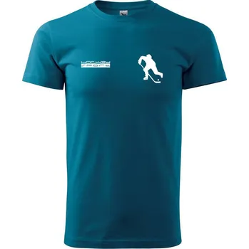 Pánské oblečení Hockey sport - Klasické pánské triko vyšší gramáže - XS ( Petrolejová )