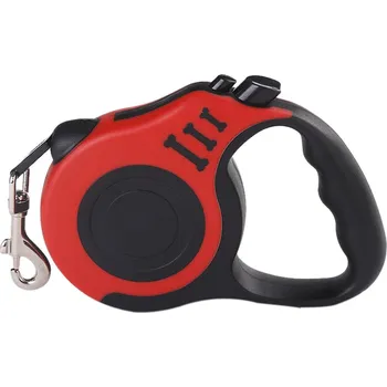 Vodítko pro psa Samonavíjecí vodítko (3 / 5 m) Rozměry: 5 m, Barva: Červená