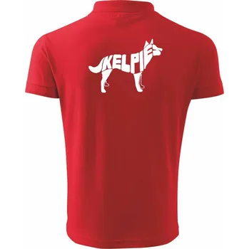 Pánská košile Australská kelpie - Polokošile pánská Pique Polo 203 - 4XL ( Červená )