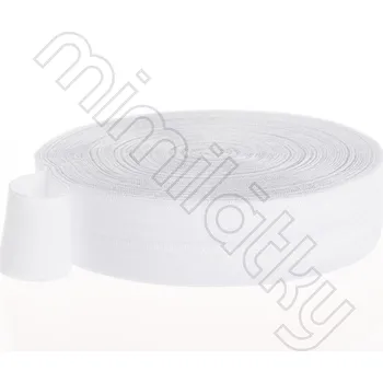 Textilie Lemovací pruženka 25mm bílá 0001