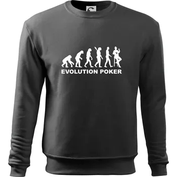 Evolution poker - Mikina Essential dětská - 146 cm/10 let ( Tmavá břidlice (šedá se zeleným nádechem) )