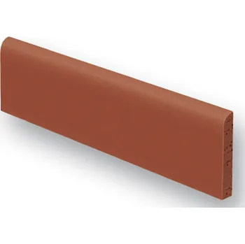 Dlažba Ströher Keraplatte Terra 215/2116 patrician red, cihlová, sokl 24 x 7,3 x 1 cm
