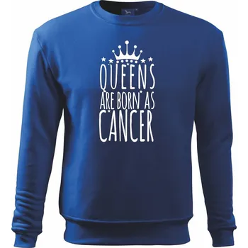 Chlapecké tričko Queens are born as Cancer - Rak - Mikina Essential dětská - 146 cm/10 let ( Královská modrá )