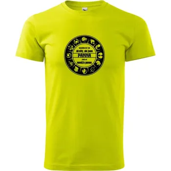 Nesnáším být tak skvělý - Panna - Klasické pánské triko vyšší gramáže - 4XL ( Limetková )