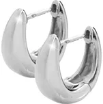 Stříbrné náušnice kroužky ve tvaru kapky