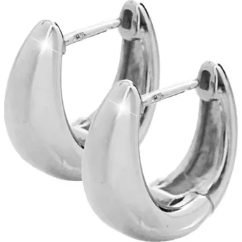 Náušnice Stříbrné náušnice kroužky ve tvaru kapky