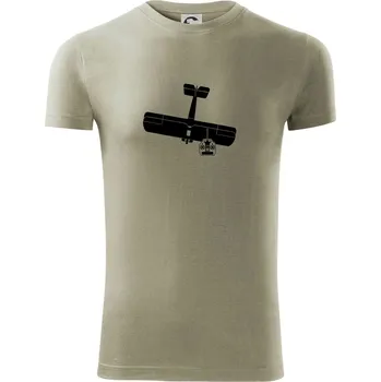 Pánské tričko RC letadlo - Viper FIT - Pánské zůžené tričko - L ( Light khaki )