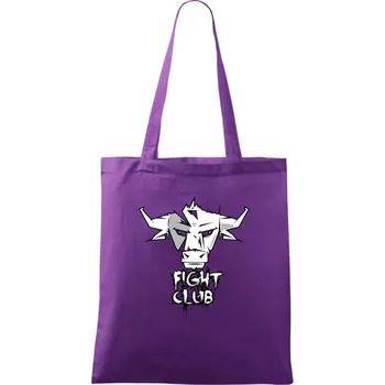 Fight club - býk - Taška bavlněná - 42 x 38 cm ( Fialová )